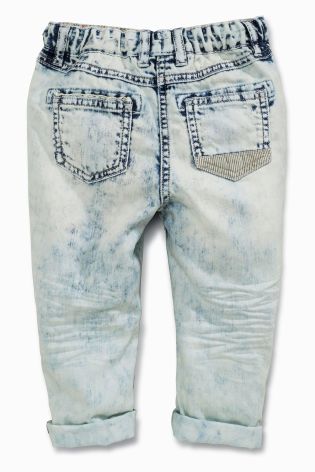 Light Blue Crochet Trim Jeans (3mths-6yrs)